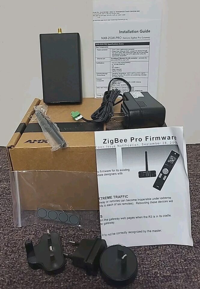 AMX NXR-ZGW-PRO NetLinx ZigBee Pro Wireless Gateway Complete FG5791-11 W... - $33.72