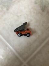 Micro Machines Dump Truck Orange/Black, Galoob, Orange with Gray Bed Opens - $18.27