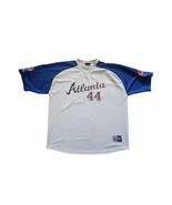 Vintage Hank Aaron Atlanta Braves 72&#39; #44 Sz 2Xl Stek Sports Embroidered... - $55.34