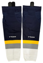 NEW TRON Mens Hockey Socks Blue White Gold Gray 30&quot; - £15.57 GBP