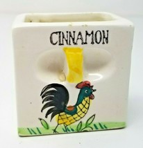 Cinnamon Spice Jar Container Japanese Ceramic Rooster Chicken Handle Vintage  - £9.11 GBP