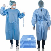 Polyethylene Robes Blue 30ct Adult Disposable Robes Large Fluid-Resistant - £90.12 GBP