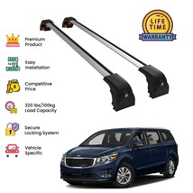 Premium Quality Roof Rack Cross Bar set for Kia Sedona 2016 - 2021   -Silver - £135.36 GBP