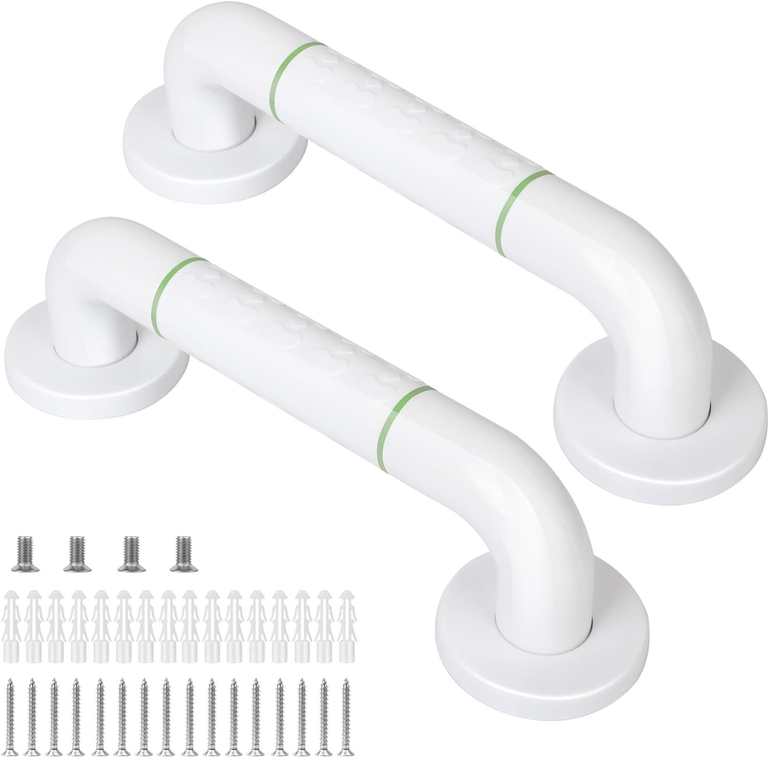 2 Pack Bathroom Safety Shower Grab Bars - Ada Compliant Rails For Elderly, - $35.92