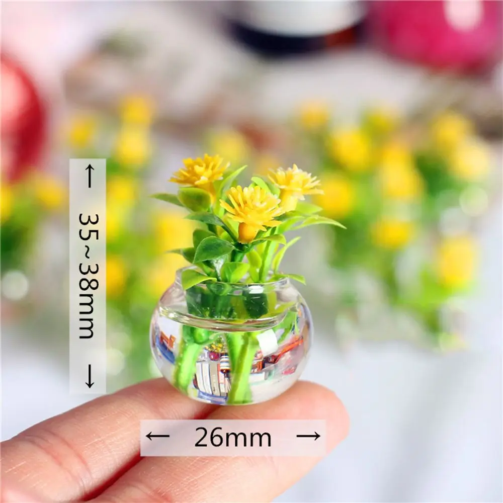 1:12 Scale Mini Hydroponic Flower Pots Model Dolls House Miniature Accessories - £8.20 GBP+