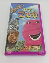 Barney Let&#39;s Go The Zoo + Christmas Star + Beach Party - Rare Vhs - £12.90 GBP