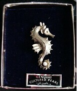 MARVELLA Sea Horse Pin Brooch Pin 1.7/8" NIB - $59.95