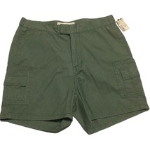 Faded Glory Vintage Y2K Cargo Shorts Women&#39;s Juniors Green Size 4 NEW Old Stock - £14.12 GBP