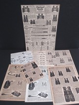 Opera Field &amp; Marine Glasses Vintage Cut Paper Advertising Ephemera Lot ... - £15.61 GBP