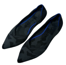 Rothy&#39;s The Point Ballet Flats Size 7.5 Gray/Black Camo Camo Washable Re... - £31.07 GBP