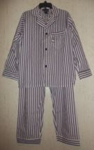 NWT MENS Surrey WOVEN COTTON BLEND PINSTRIPE PAJAMA SET SIZE M - £25.70 GBP