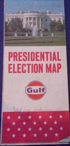 Vintage Gulf Oil Presidential Election Map 1964 - $6.99