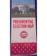 Vintage Gulf Oil Presidential Election Map 1964 - $130.74 MXN