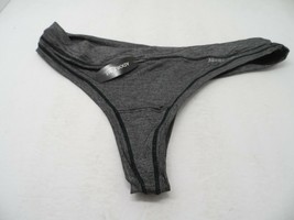 Adore Me Women&#39;s Soft Cozy Thong Panty 07088 Gray-Black Size XS - £3.70 GBP