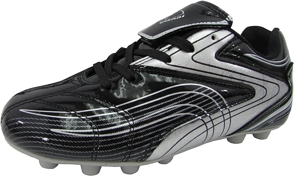 Vizari Striker FG Black/Silver, Size-Youth-8, Black,  VZSE93290Y-8 - $15.48