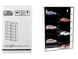 Showcase 12 Car Display Case Wall Mount w Black Back Panel Mijo Exclusiv... - £33.95 GBP