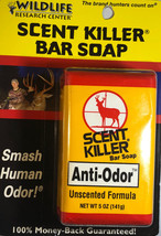 SHIPSN24HRS-Wildlife Research Center #541 4.5oz Scent Killer Bar Soap-BRAND New - £2.87 GBP