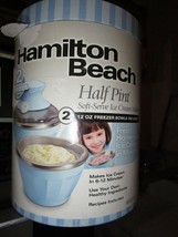 NEW Hamilton Beach Half Pint Ice Cream Maker Blue color 68550E - $18.70