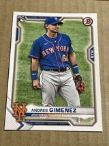 2021 Bowman #8 Andres Gimenez RC Mets Rookie - €1,24 EUR