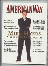 American Way Magazine American Airlines &amp; Eagle June 1 1999 Mike Myers - £17.02 GBP