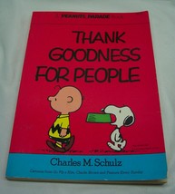 Vintage Peanuts Parade Thank Goodness For People Paperback Book Snoopy Comic - $16.34