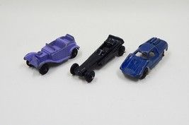 Tootsie Toy Miniature Die Cast Fiat Abarth Roadster Wedge Dragster Lot of 3 - £12.52 GBP