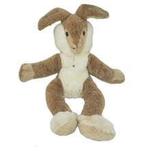 20&quot; Vintage 1983 Dakin Brown &amp; White Bunny Rabbit Stuffed Animal Plush Toy Lovey - £51.54 GBP