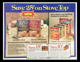1981 Stove Top New England Style Stuffing Mix Circular Coupon Advertisement - £14.91 GBP