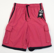 Beverly Hills Polo Club Pink Boardshorts Brief Lined Swim Trunks Men&#39;s NWT - £31.89 GBP