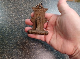 Antique Victorian Architectural Salvage Door Knocker Bell Flipper Cast I... - $1,199.29 MXN