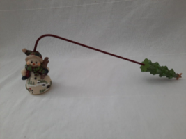 Home Interiors Homco Resin Snowman Candle Snuffer Christmas Tree 11”L x 3.5” - £10.97 GBP