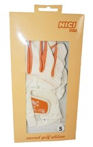 NICI SPORTS 2ND GOLF EDITION - MENS LEFT SMALL GOLF WHITE LEATHER GLOVE ... - £4.79 GBP