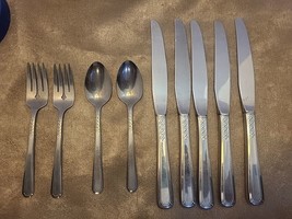 Flight Oneidacraft Deluxe Stainless Flatware 9 Pcs Vintage - £8.40 GBP