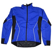 Zorrel Jacket Womens Medium Blue Weather Series Zip Pockets Reflective Coat - $29.94