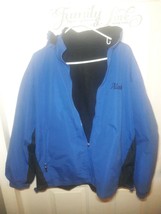 Alaska Hooded Sweater Jacket Men&#39;s Winter Blue Zipper Casual Polyester/Cotton - £16.46 GBP