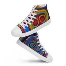 SNEAKERS HIGH-TOP WOMEN BY VINCENTE, MODEL ATHENA SIA FEAT MARITTELLA&#39;S ART - £116.68 GBP