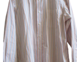 Robert Talbot  Multicolor Stripes Long Sleeve Button Dress Shirt Top  15... - $15.14