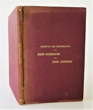 1897 antique ROSEBOOM JOHNSON GENEALOGY albany ny rosbury ma cherry valley dutch - £97.05 GBP