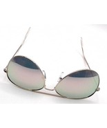 Classic Large Metal Frame Mirror Lens Sunglasses - The Fresh NIP - £6.25 GBP