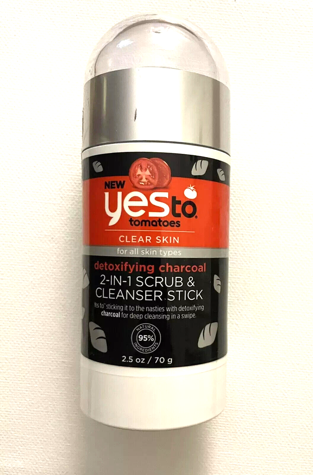 Yes To Tomatoes Clear Skin Detoxifying Charcoal 2-IN-1 Scrub and Cleanse... - $6.79