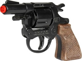 Gonher 357 Colt Detective Style 8-Shot Toy Cap Gun - Black Made in Spain - £15.57 GBP