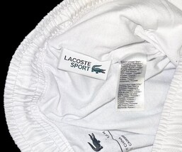 Lacoste Sport White Track Pants Mens M Zip Ankle Drawstring New image 4