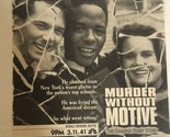 Murder Without Motive Vintage Tv Guide Print Ad Tpa25 - £4.63 GBP
