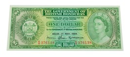 1969 British Honduras Un Dollar Remarque Unc. État Pick # - $8,354.04 MXN