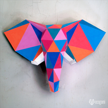 Elephant papercraft template - £7.99 GBP