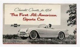  Chevrolet Corvette for 1954 Red Brochure First All American Sports Car - £24.85 GBP