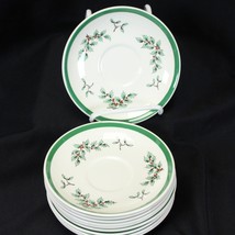 Spode Christmas Tree Saucers 5 1/2&quot; Lot of 10 England - £23.49 GBP