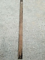 Vintage Lufkin No. 34V 24&quot;Bench Rule Wood Measuring Stick Brass Tips Mad... - $11.24