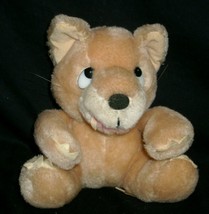6" Vintage Russ Berrie Tan Stuffed Animal Plush Toy Pet 535 Light Brown Baby - $14.25