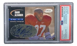 Shaun Alexander Signed Seattle Seahawks 2000 Sage #A2 Rookie Card PSA/DNA - £69.77 GBP